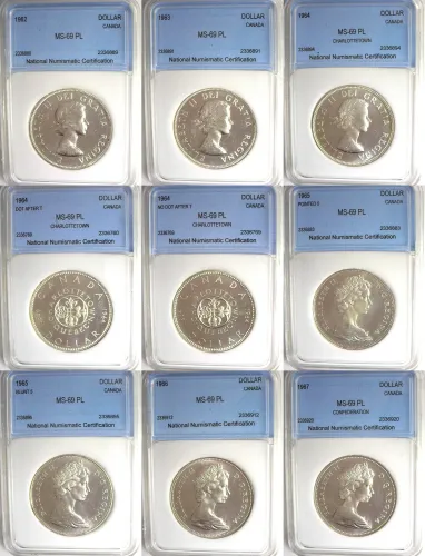 Canada Silver Dollars MS-69PL 20pk